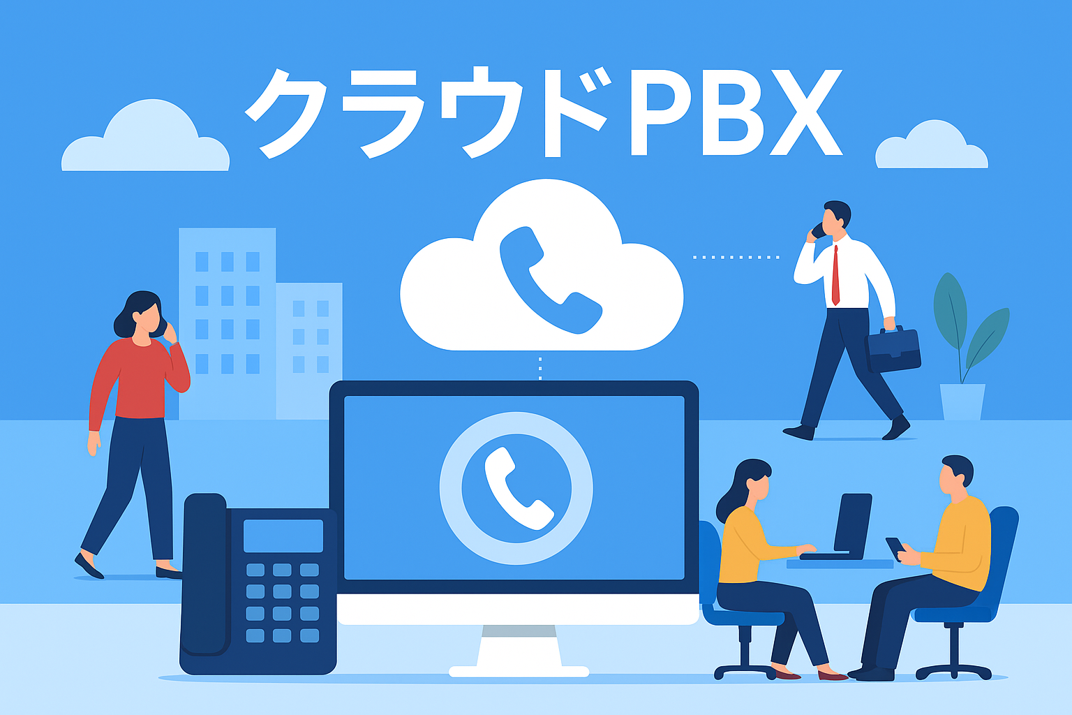 クラウドPBXで実現する分散オフィス・リモートワーク時代の電話運用術