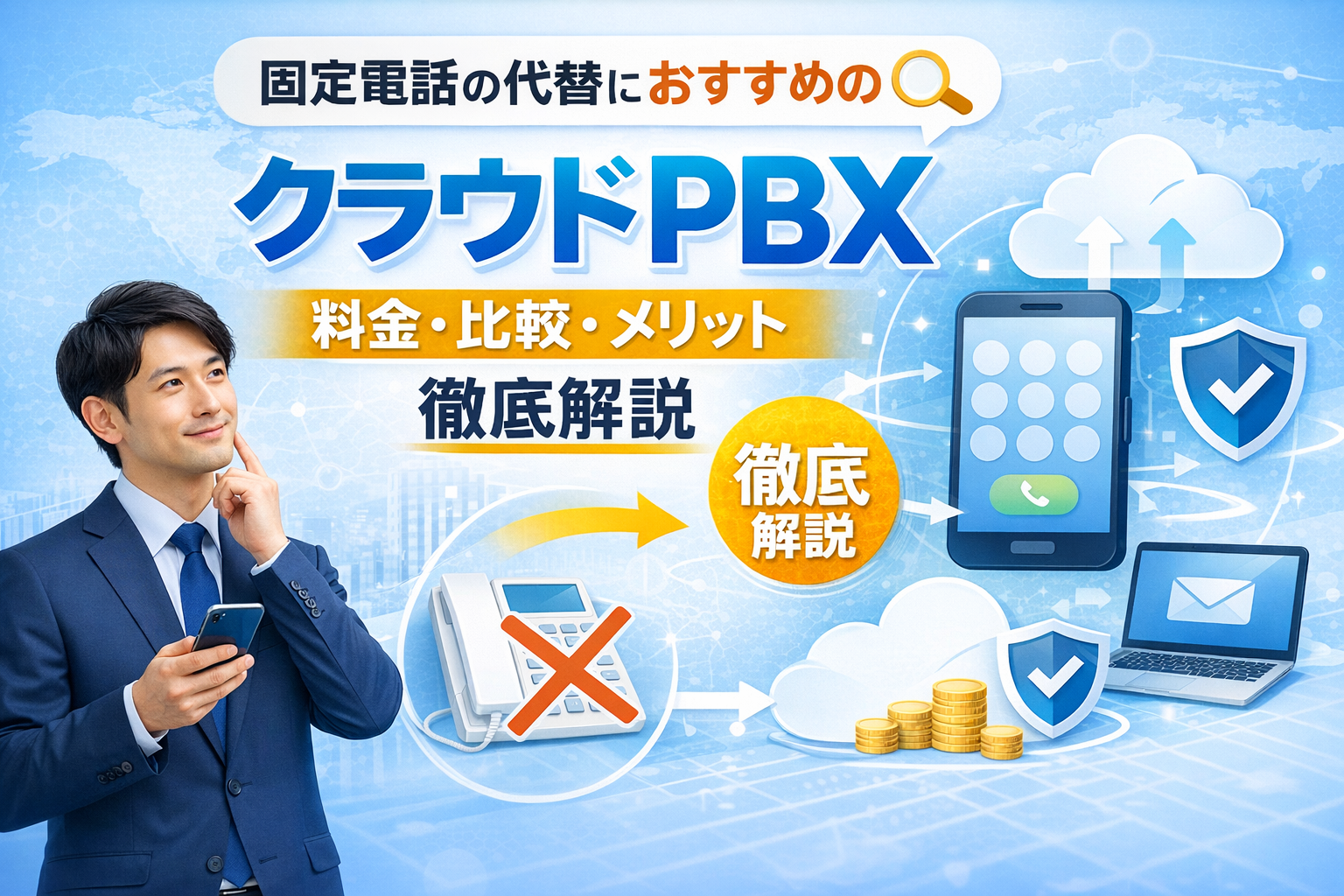 クラウドPBXとは?料金・比較・メリットまで徹底解説|固定電話の代替におすすめのクラウドPBX選び方ガイド