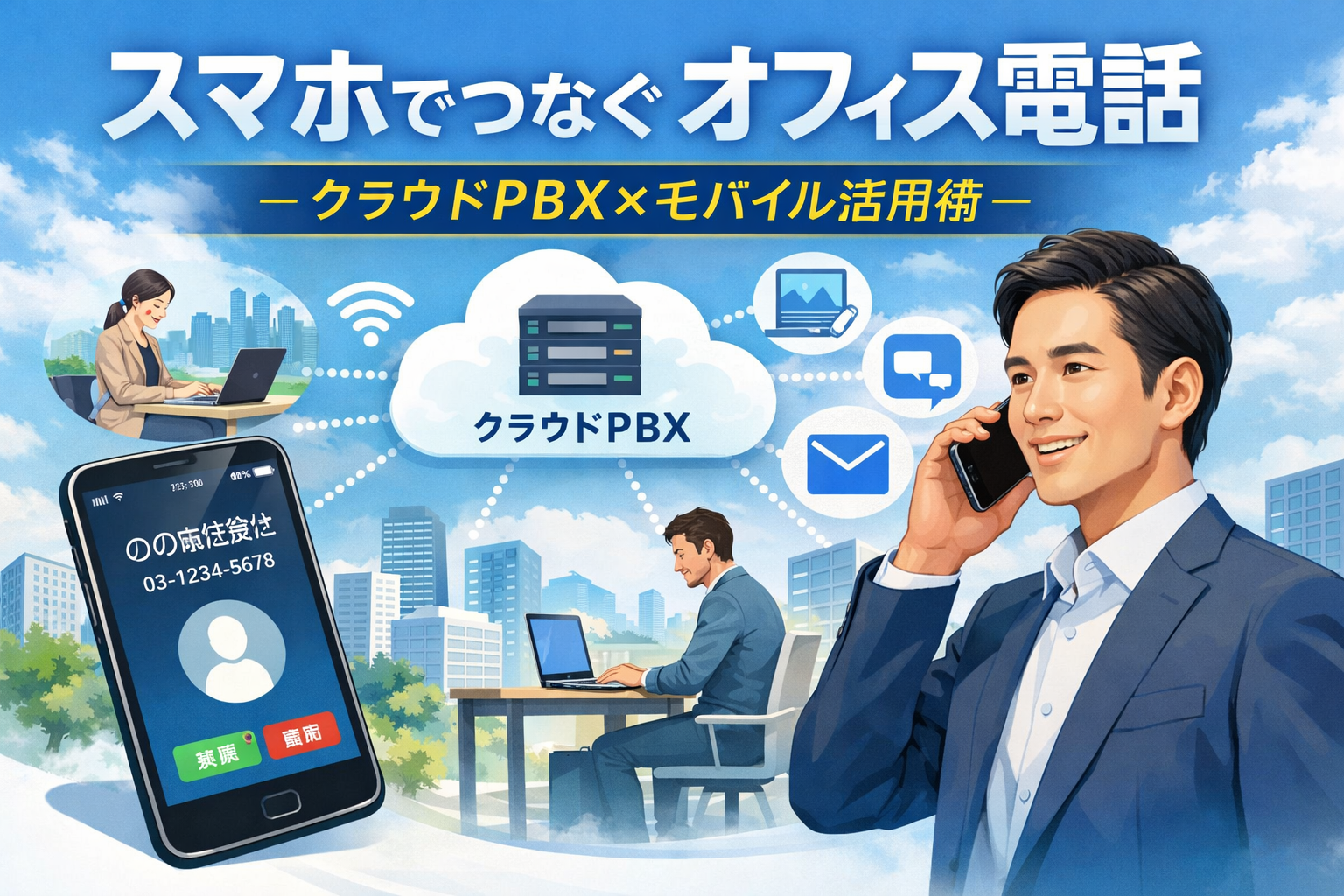 スマホを活用したオフィス電話環境の最前線-スマホ内線化